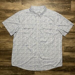 Ariat AriatTEK Shirt Men's XL Ombre Blue VentTEK Outbound Fitted Aztec Fishing